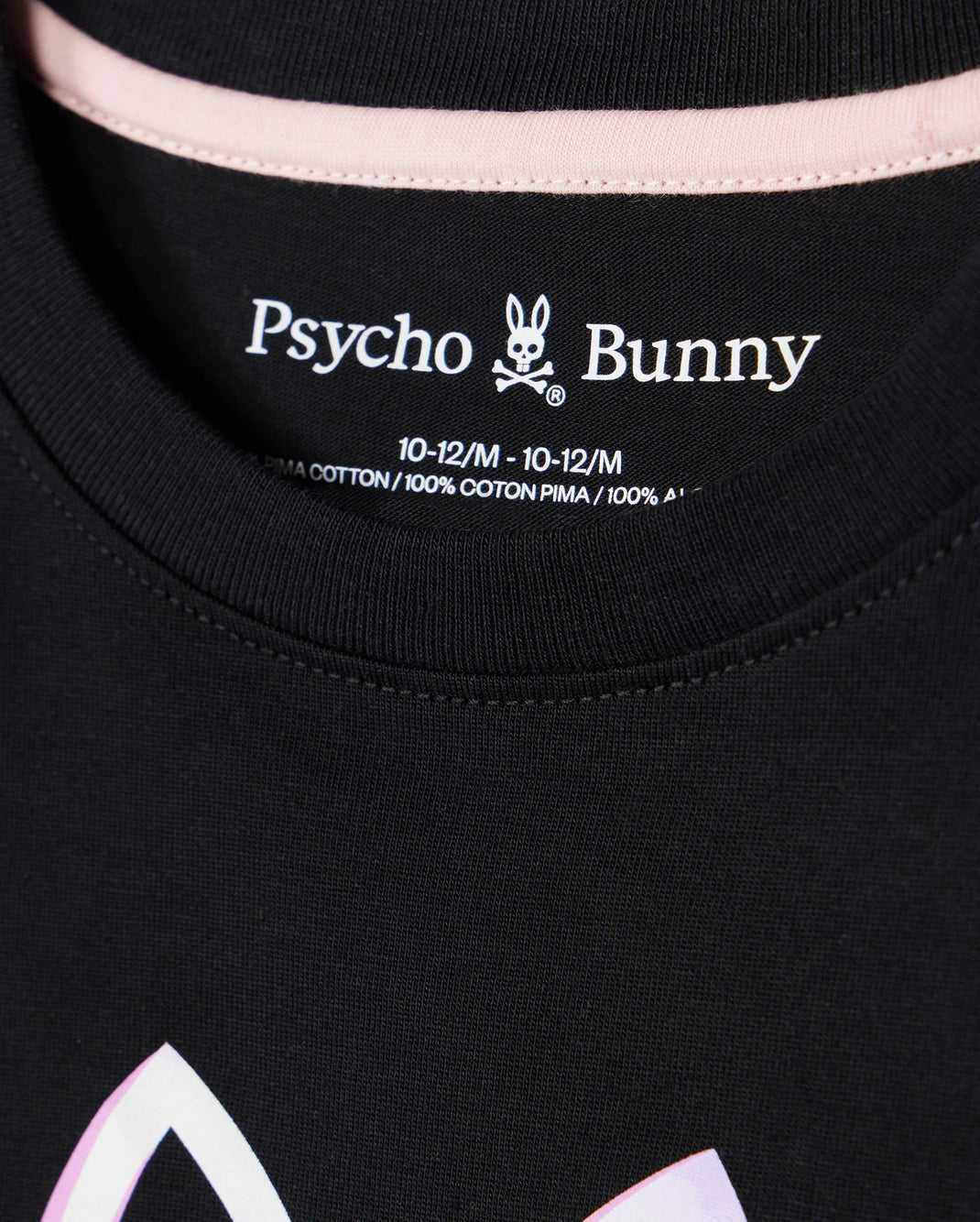 Tees Psycho Bunny Leonard Graphic Tee Noir Enfant | CEA-22078005